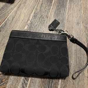 Black Coach wristlet